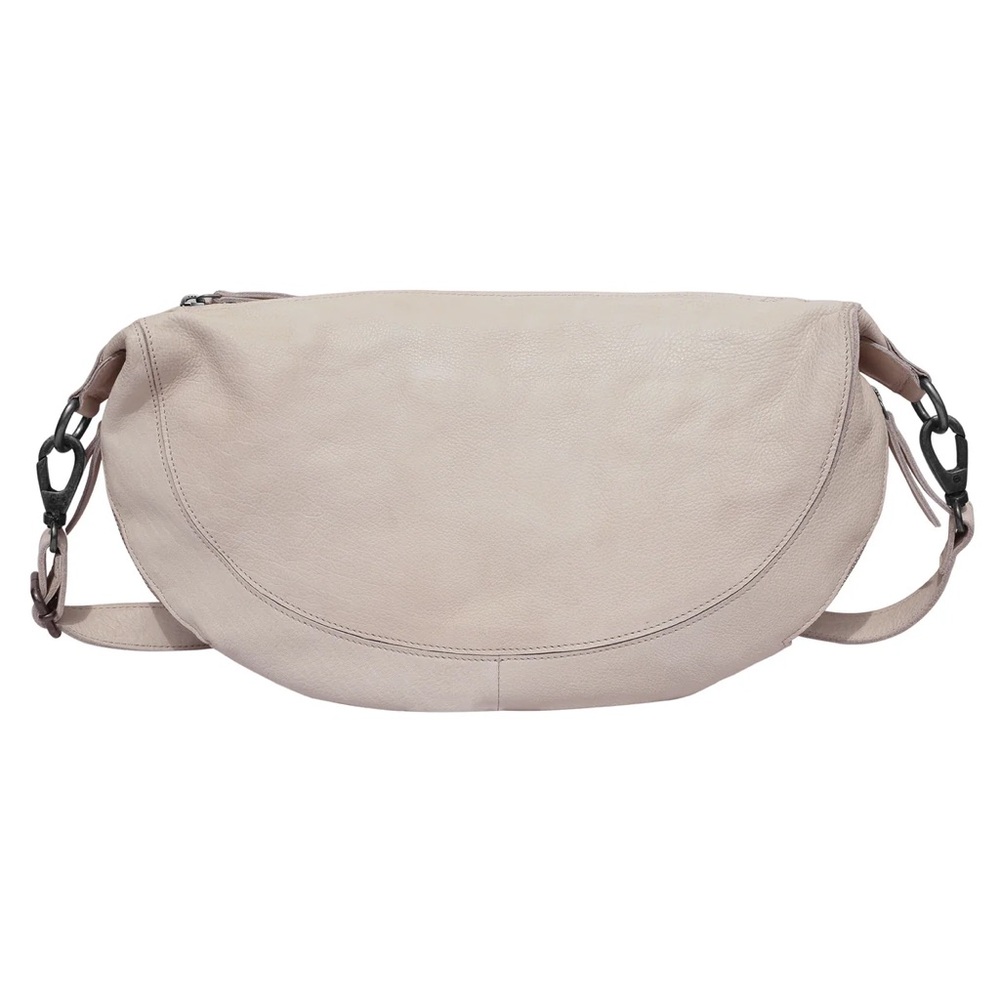 Latico Callie bag crossbody oat leather crescent
